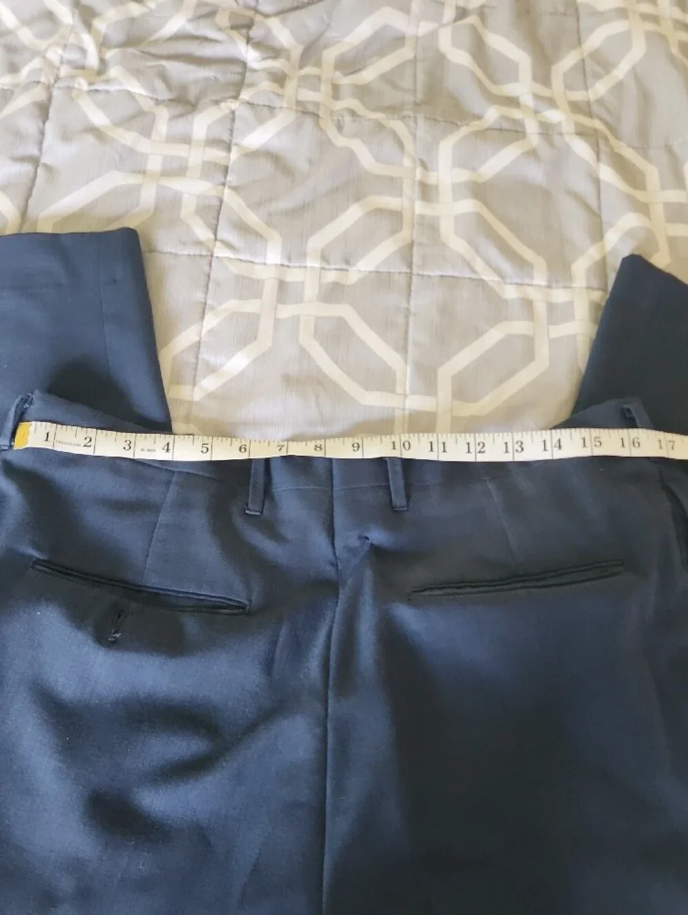Higgins Slacks Men's Classic Pleated Dress Pants - Navy Retro 70s
